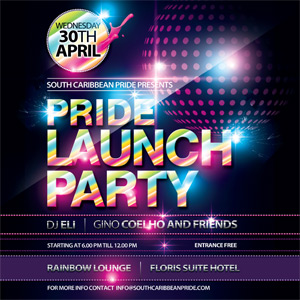 pride launch party curaçao party guide pride flyers