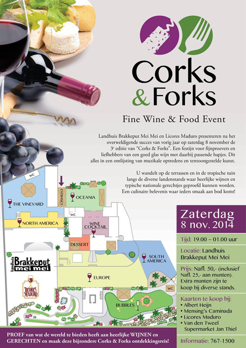 Corks & Forks 2014 Curaçao Party Guide