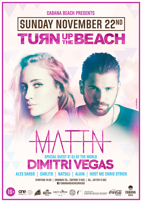Turn Up The Beach With MATTN Dimitri Vegas Cura ao Party Guide turn-up-the-beach-with-mattn-dimitri-vegas-cura-ao-party-guide
