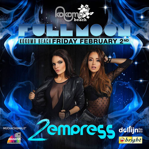Full Moon Party with 2Empress Curaçao Party Guide Full Moon Party with 2Empress Curaçao Party Guide